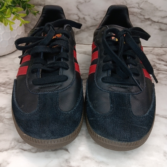 ADIDAS Samba Team Manchester United Sneakers Shoes Men's Size 7.5 Black - Picture 5 of 13